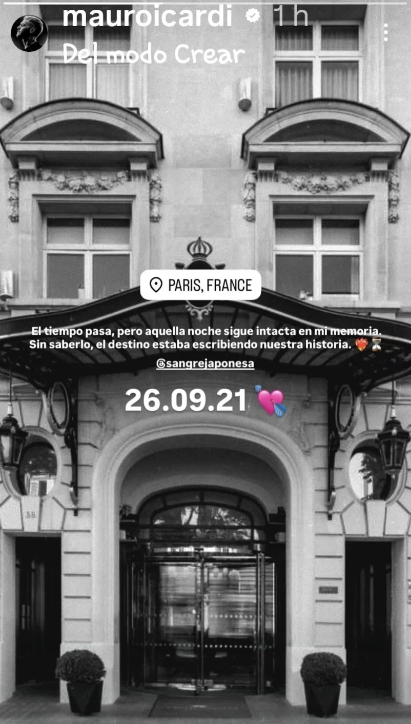 Mauro Icardi blanqueó la infidelidad a Wanda Nara con la China Suárez en París